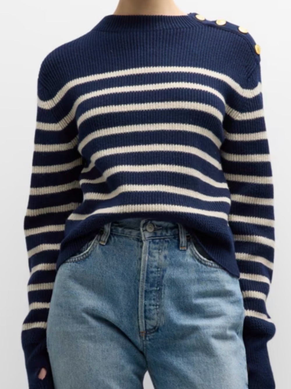 Rag and Bone Nancy Striped Crewneck Sweater